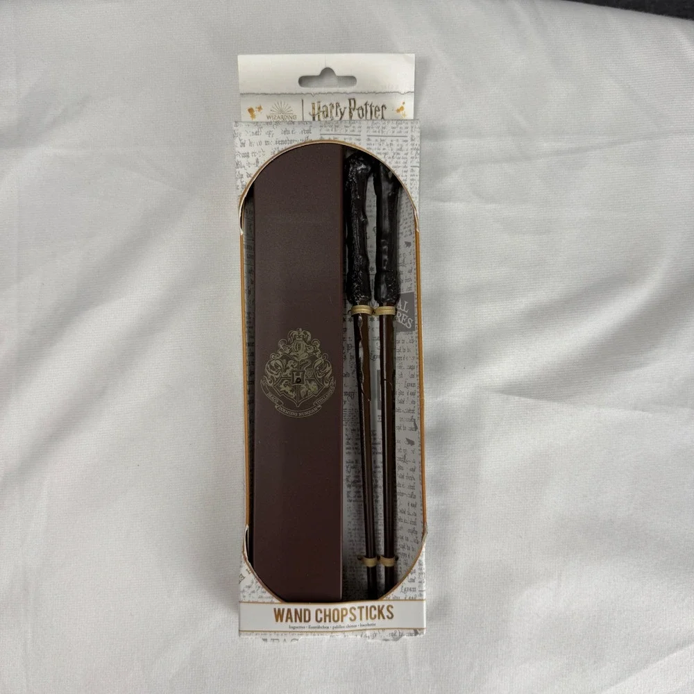 Harry‎ Potter Wand Chopsticks with Hogwarts Crest Storage Case Paladone New